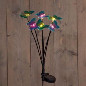 TUINSTEKER SOLAR 6 VLINDERS LED 7X69CM WARM WIT
