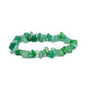 Armband groene aventurijn chips elastisch