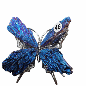 Ruwe Zwarte Toermalijn Vlinder met Titanium nr. 46