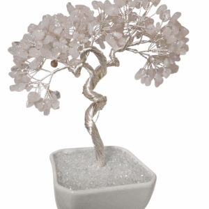 Edelsteenboom rozenkwarts 16 cm
