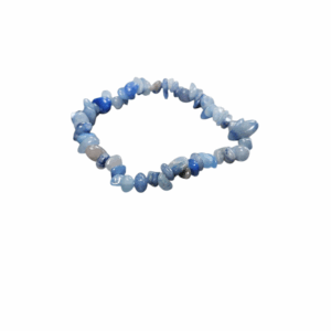 Armband Blauwe aventurijn chips elastisch