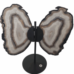 Agaat Vlinder op standaard 511gram 20cm nr.9