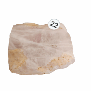 Roze Kwarts schijfje nr. 22