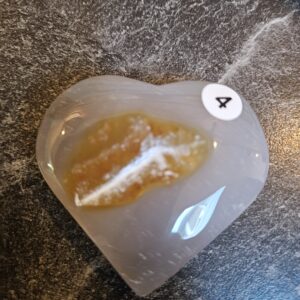 Agaat Hart met Druzzie 5.5cm nr.4