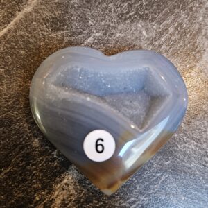 Agaat Hart met Druzzie 5.5cm nr.6