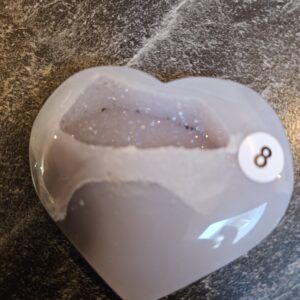 Agaat Hart met Druzzie 6cm nr.8