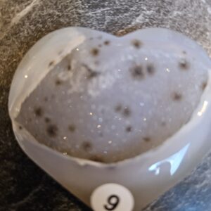 Agaat Hart met Druzzie 6cm nr.9