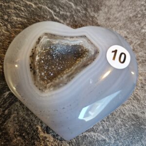 Agaat Hart met Druzzie 5.5cm nr.10