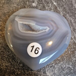 Agaat Hart met Druzzie 5.5cm nr.16
