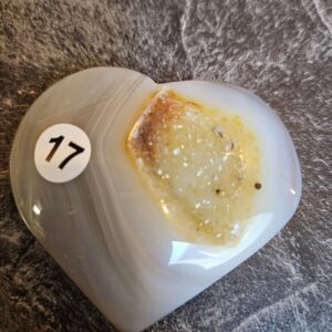 Agaat Hart met Druzzie 5.5cm nr.17
