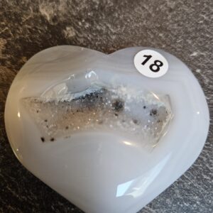 Agaat Hart met Druzzie 6cm nr.18