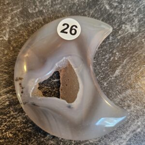 Agaat Maan met Druzzie 5.5-6cm nr. 26