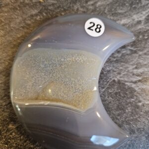 Agaat Maan met Druzzie 6.5-7cm nr.28