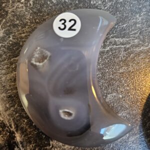 Agaat Maan met Druzzie 5.5-6cm nr.32
