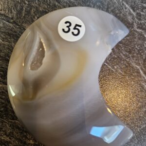 Agaat Maan met Druzzie 5.5-6cm nr. 35