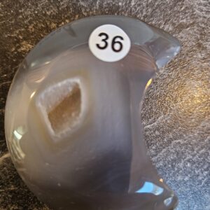 Agaat Maan met Druzzie 5.5-6cm nr.36