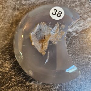 Agaat Maan met Druzzie 5.5-6cm nr. 38