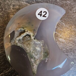 Agaat Maan met Druzzie 5.5-6cm nr. 42