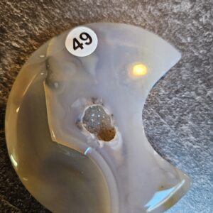 Agaat Maan met Druzzie 5.5-6cm nr. 49