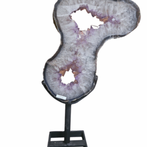 Amethist Dubbel Portaal op standaard 10kg. 62cm. nr 39