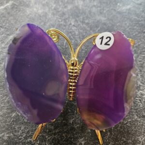 Agaat Vlinder mini Paars nr.12