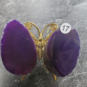 Agaat Vlinder mini Paars nr.17