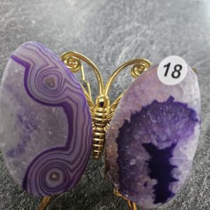 Agaat Vlinder mini Paars nr.18