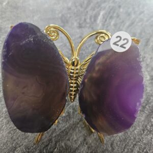 Agaat Vlinder mini Paars nr.22