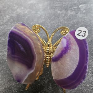 Agaat Vlinder mini Paars nr.23