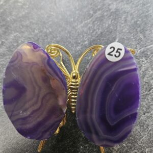 Agaat Vlinder mini Paars nr.25