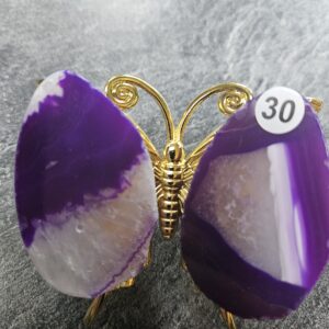 Agaat Vlinder mini Paars nr.30