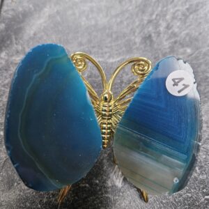 Agaat Vlinder mini Blauw nr.41