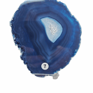 Agaat schijf Blauw nr. 7