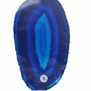 Agaat schijf Blauw nr. 5