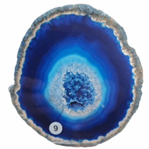 Agaat schijf Blauw nr. 9