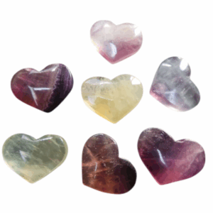 Fluoriet hartje 4cm