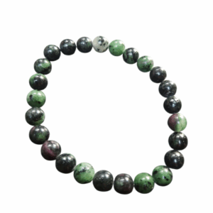 Robijn in zoisiet heren armband