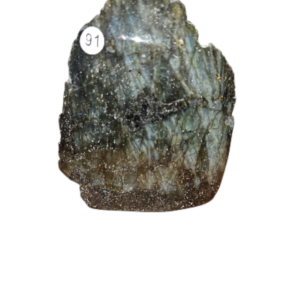 Labradoriet staand half gepolijst A+ kwaliteit 310 gram nr. 91
