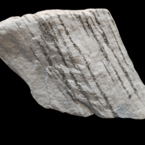 mooie brok marmer met Pyriet 2973 gram