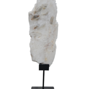 Mooie Bergkristalschijf op standaard 3400gram 52cm hoog (incl.standaard)