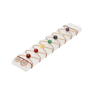 Seleniet edelsteen oplaadplaat chakra kralen