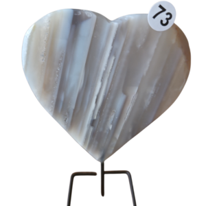 Agaat hart op standaard/pin nr. 73