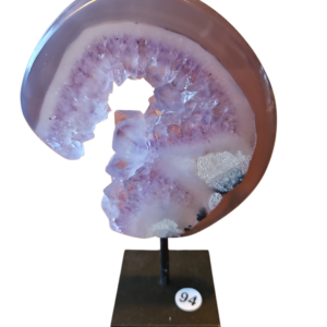 Agaat met Amethist op standaard nr. 91