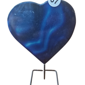 Agaat hart op standaard/pin nr. 67