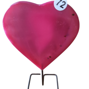 Agaat hart op standaard/pin nr. 72