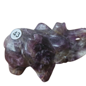 Olifant Amethist 6cm hoog lengte 8,6cm nr. 43