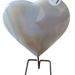 Agaat hart op standaard/pin nr. 71