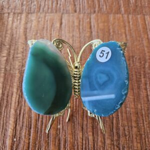 Agaat Vlinder mini Groen nr.51