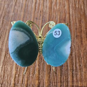 Agaat Vlinder mini Groen nr.53