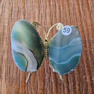 Agaat Vlinder mini Groen nr.59